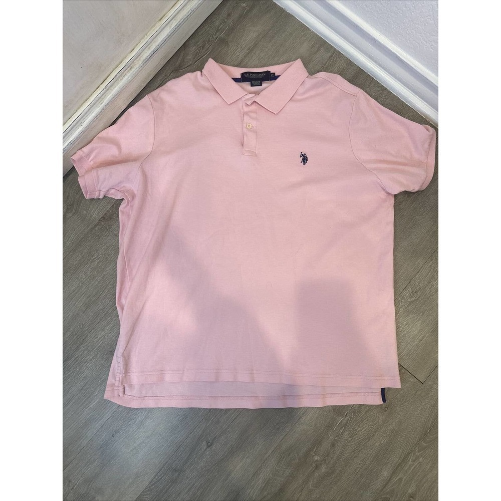 U.S.polo Assn Luxury Feel‎ Pink Golf Polo Ralph Lauren Men’s Short Sleeve XL
